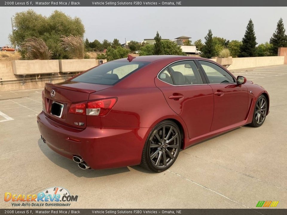 2008 Lexus IS F Matador Red Mica / Black Photo #9