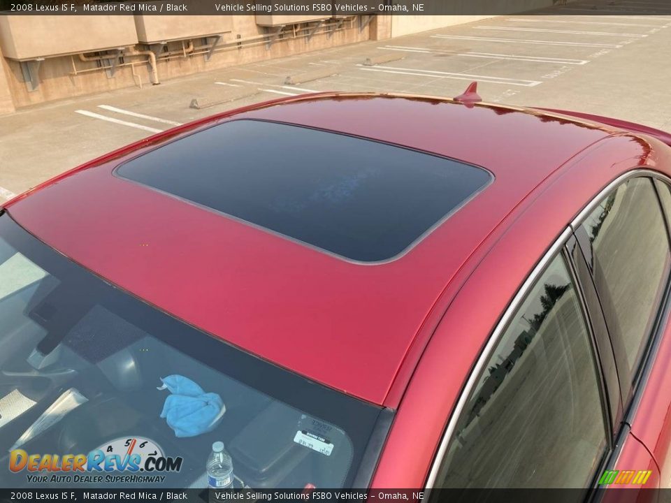 2008 Lexus IS F Matador Red Mica / Black Photo #10