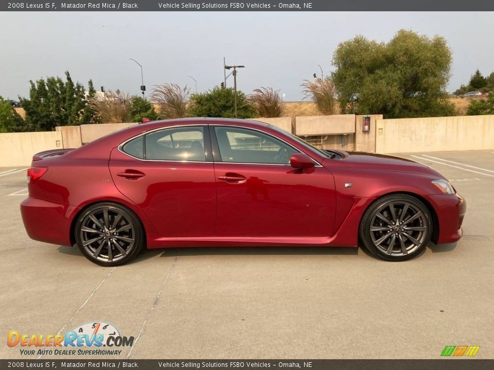 2008 Lexus IS F Matador Red Mica / Black Photo #11