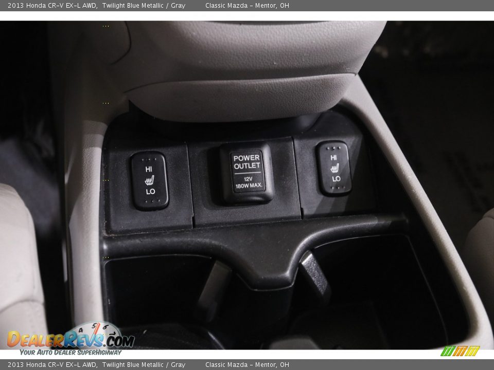 2013 Honda CR-V EX-L AWD Twilight Blue Metallic / Gray Photo #17
