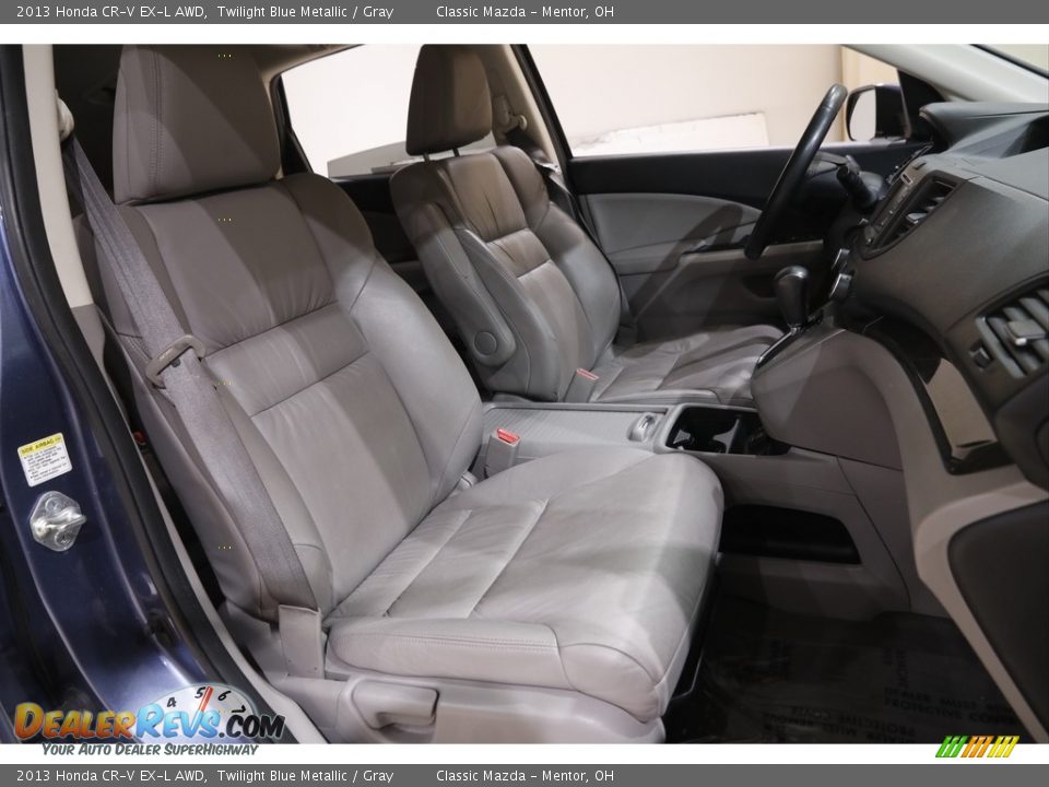 2013 Honda CR-V EX-L AWD Twilight Blue Metallic / Gray Photo #18