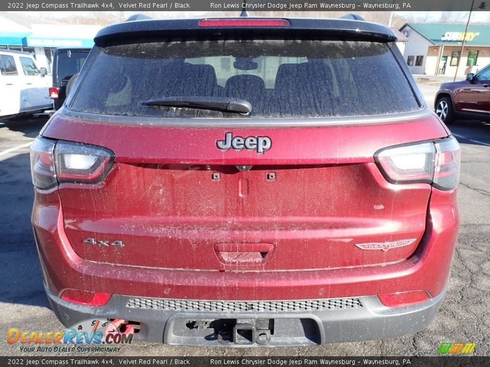 2022 Jeep Compass Trailhawk 4x4 Velvet Red Pearl / Black Photo #4