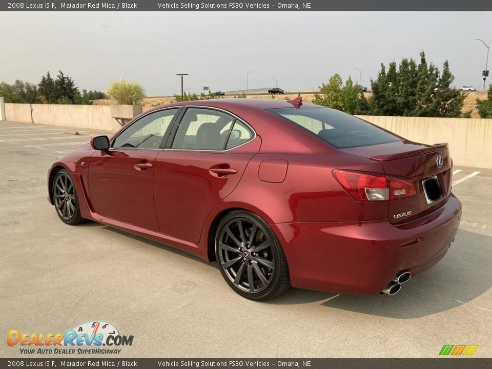 2008 Lexus IS F Matador Red Mica / Black Photo #13