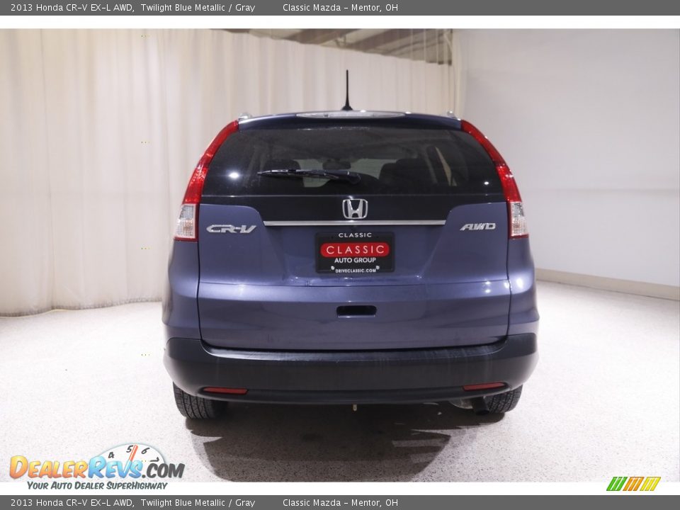 2013 Honda CR-V EX-L AWD Twilight Blue Metallic / Gray Photo #21