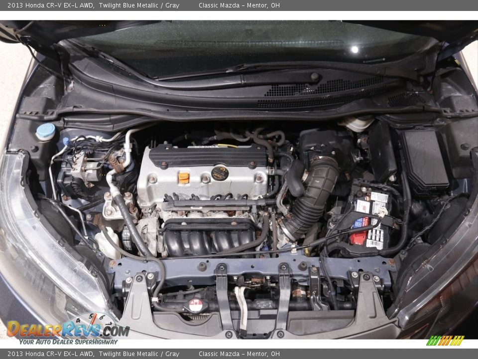 2013 Honda CR-V EX-L AWD Twilight Blue Metallic / Gray Photo #22