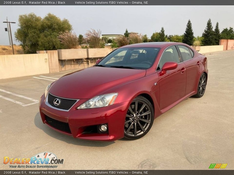 2008 Lexus IS F Matador Red Mica / Black Photo #18