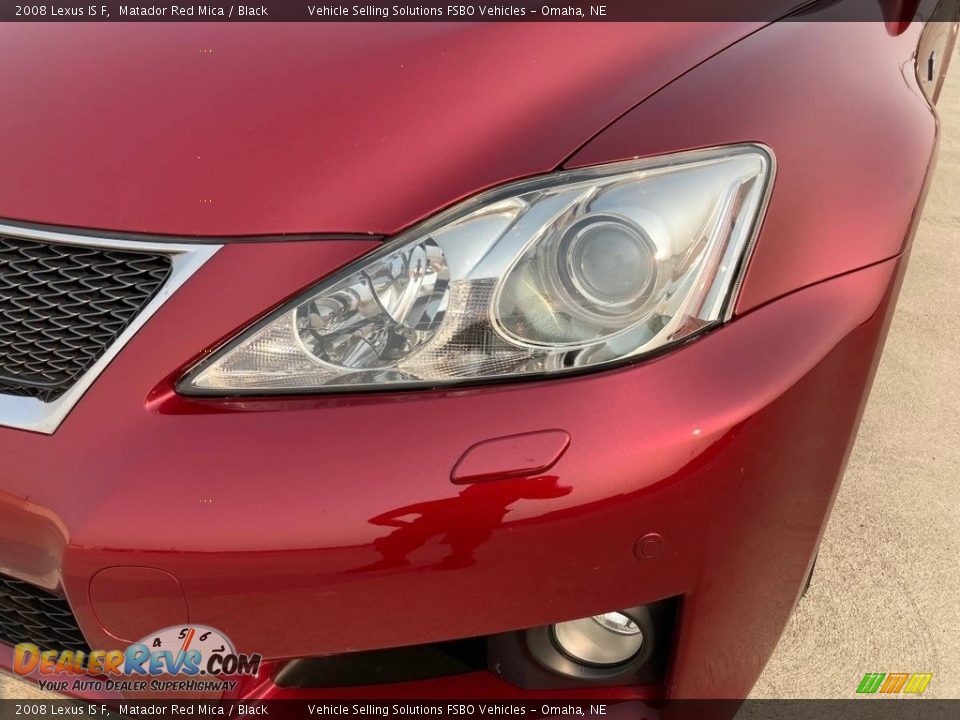 2008 Lexus IS F Matador Red Mica / Black Photo #19