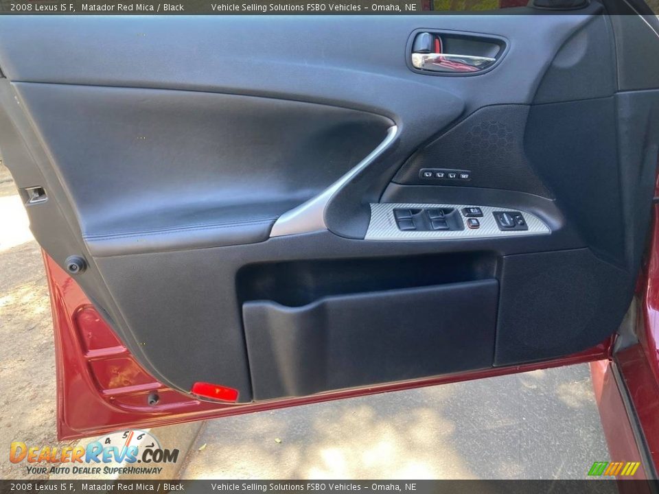 2008 Lexus IS F Matador Red Mica / Black Photo #22