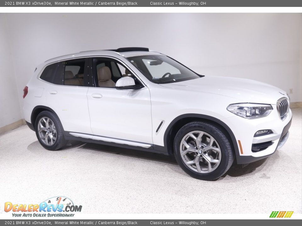 Mineral White Metallic 2021 BMW X3 xDrive30e Photo #1