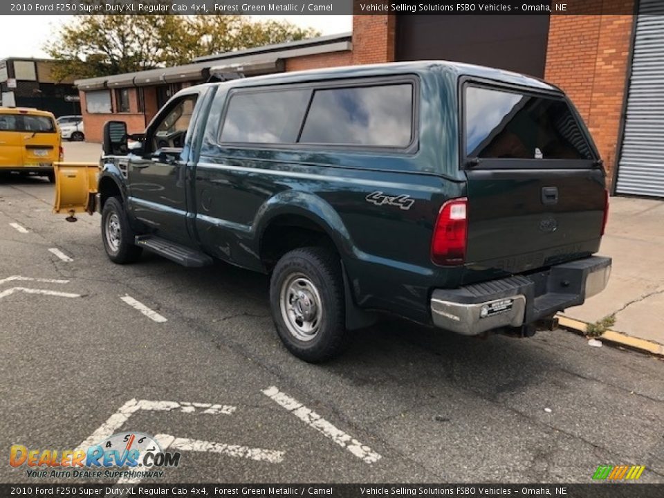 2010 Ford F250 Super Duty XL Regular Cab 4x4 Forest Green Metallic / Camel Photo #6