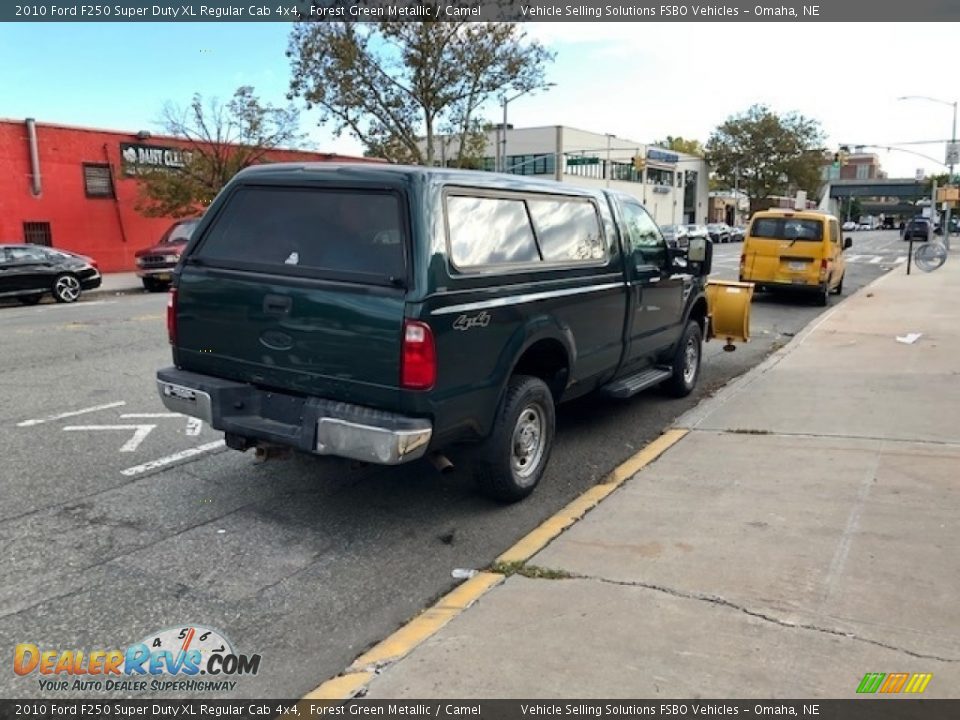 2010 Ford F250 Super Duty XL Regular Cab 4x4 Forest Green Metallic / Camel Photo #8