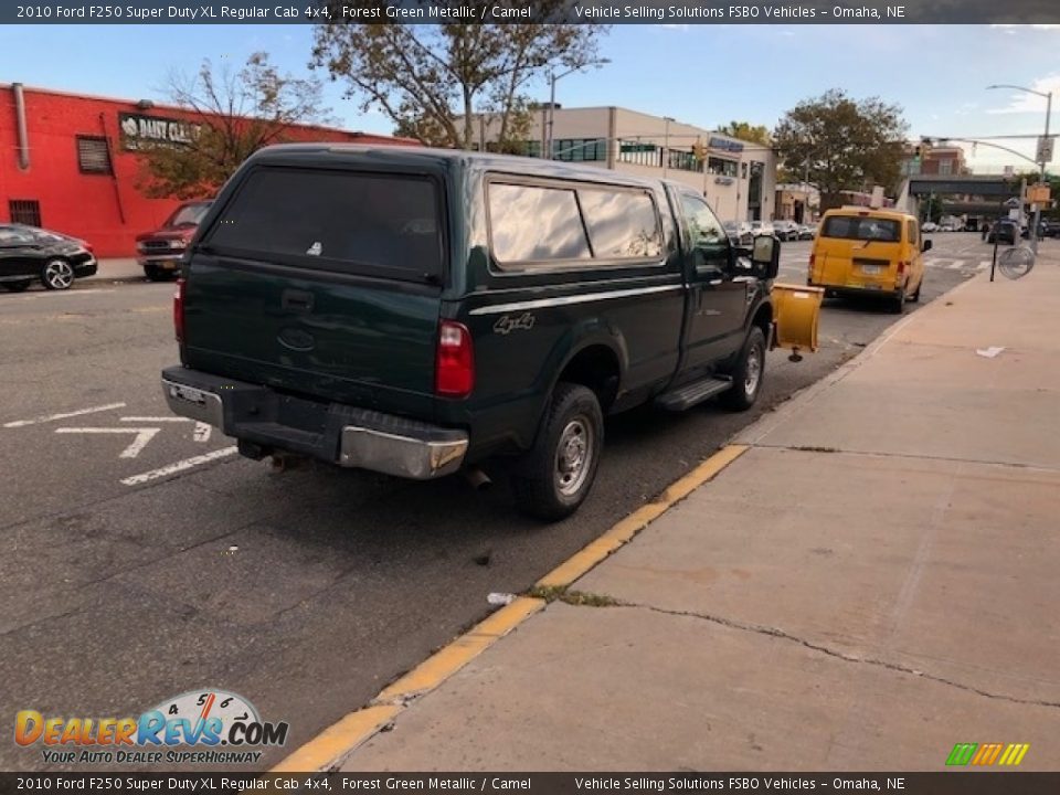 2010 Ford F250 Super Duty XL Regular Cab 4x4 Forest Green Metallic / Camel Photo #9