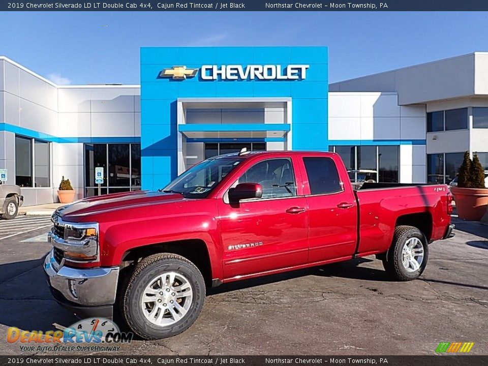 2019 Chevrolet Silverado LD LT Double Cab 4x4 Cajun Red Tintcoat / Jet Black Photo #1