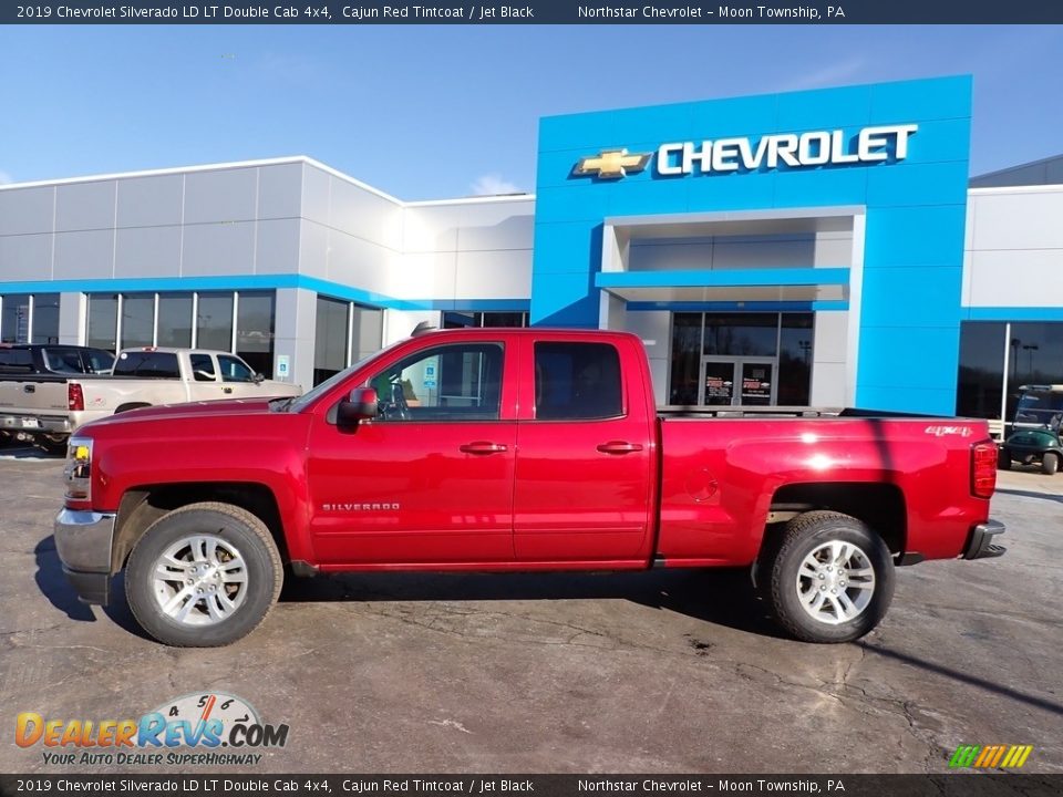 2019 Chevrolet Silverado LD LT Double Cab 4x4 Cajun Red Tintcoat / Jet Black Photo #3