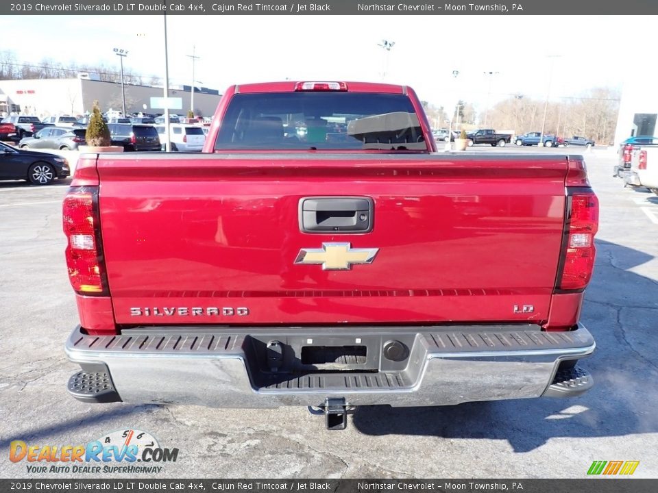 2019 Chevrolet Silverado LD LT Double Cab 4x4 Cajun Red Tintcoat / Jet Black Photo #6