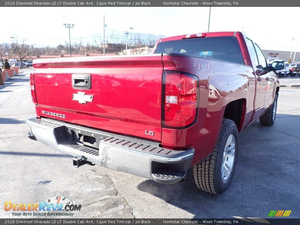 2019 Chevrolet Silverado LD LT Double Cab 4x4 Cajun Red Tintcoat / Jet Black Photo #7