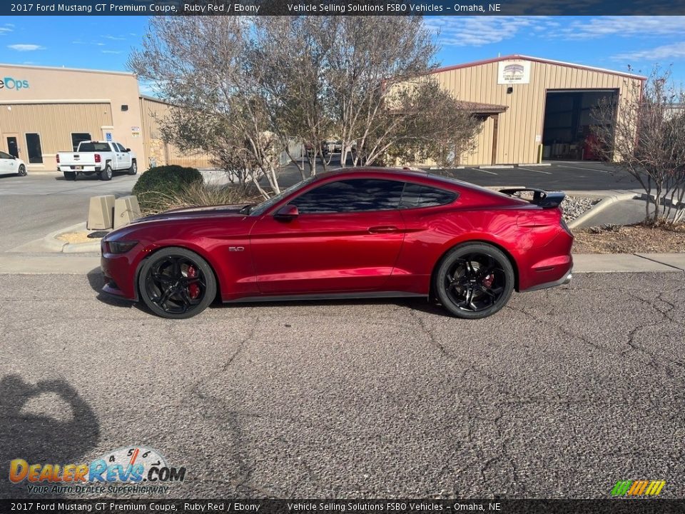 2017 Ford Mustang GT Premium Coupe Ruby Red / Ebony Photo #1