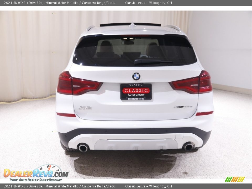 2021 BMW X3 xDrive30e Mineral White Metallic / Canberra Beige/Black Photo #22