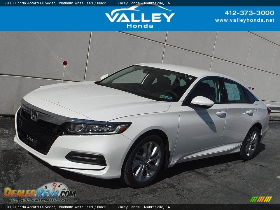 2018 Honda Accord LX Sedan Platinum White Pearl / Black Photo #1