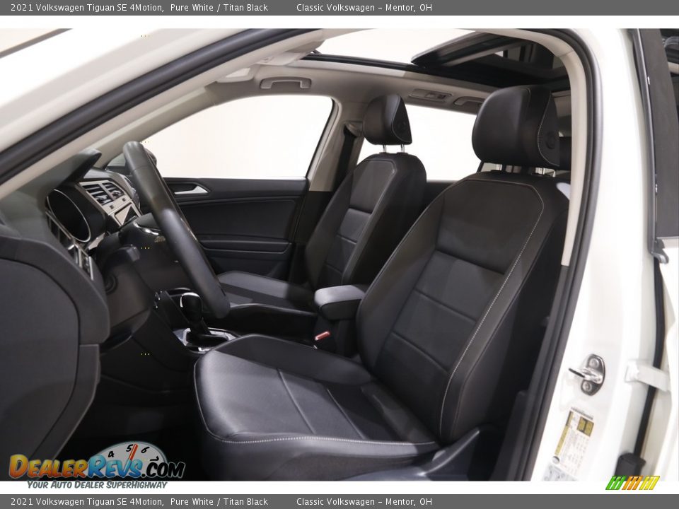 2021 Volkswagen Tiguan SE 4Motion Pure White / Titan Black Photo #5