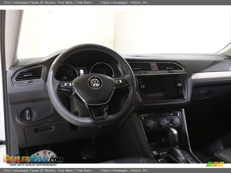 2021 Volkswagen Tiguan SE 4Motion Pure White / Titan Black Photo #6