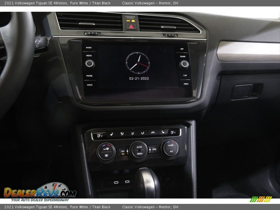 2021 Volkswagen Tiguan SE 4Motion Pure White / Titan Black Photo #9