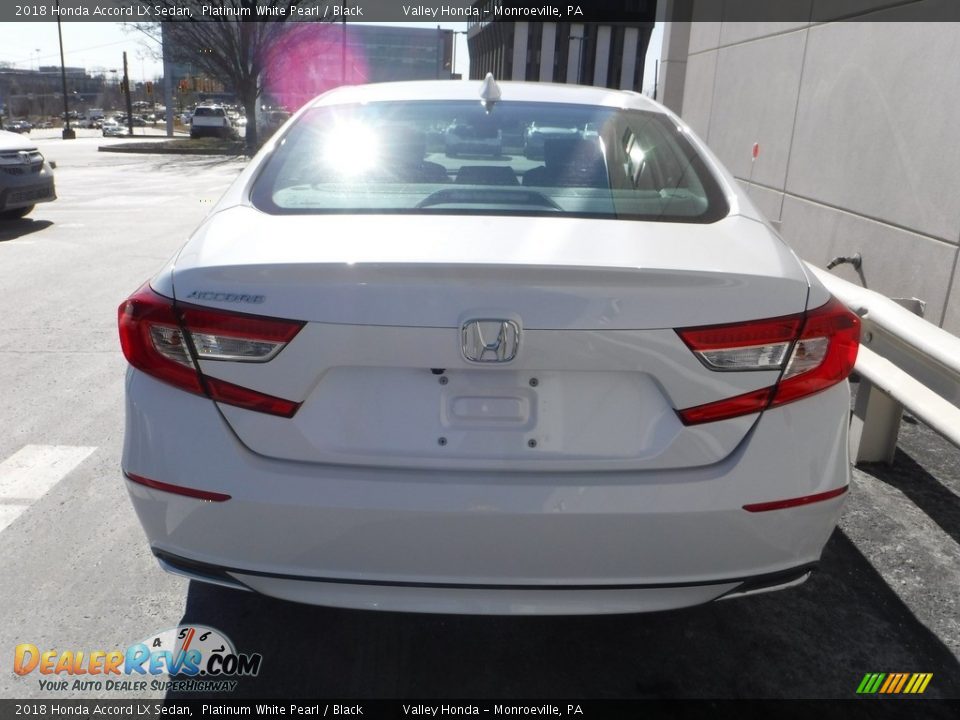 2018 Honda Accord LX Sedan Platinum White Pearl / Black Photo #7