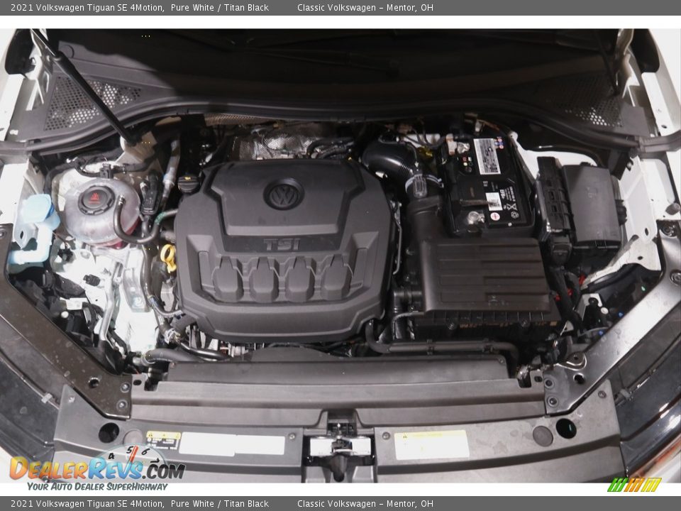 2021 Volkswagen Tiguan SE 4Motion Pure White / Titan Black Photo #19