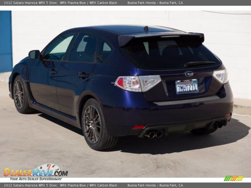 2012 Subaru Impreza WRX 5 Door WRX Plasma Blue / WRX Carbon Black Photo #2