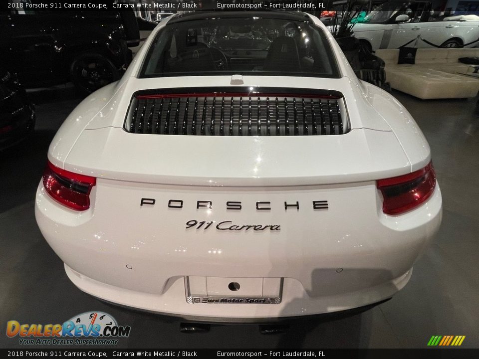 2018 Porsche 911 Carrera Coupe Carrara White Metallic / Black Photo #6