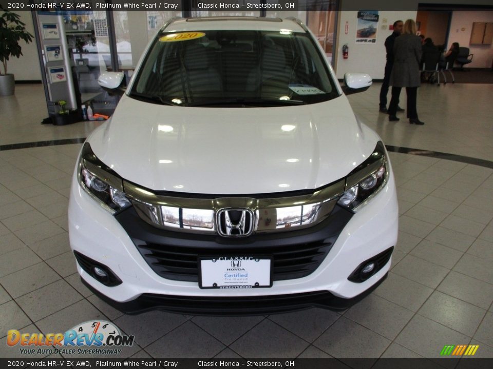 2020 Honda HR-V EX AWD Platinum White Pearl / Gray Photo #2