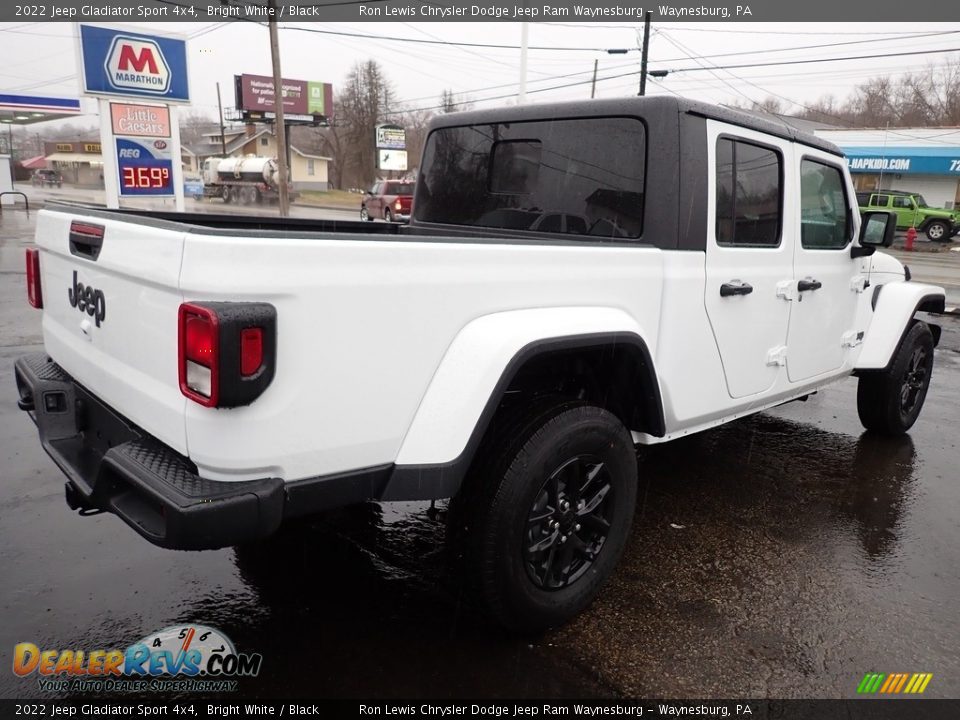 2022 Jeep Gladiator Sport 4x4 Bright White / Black Photo #5