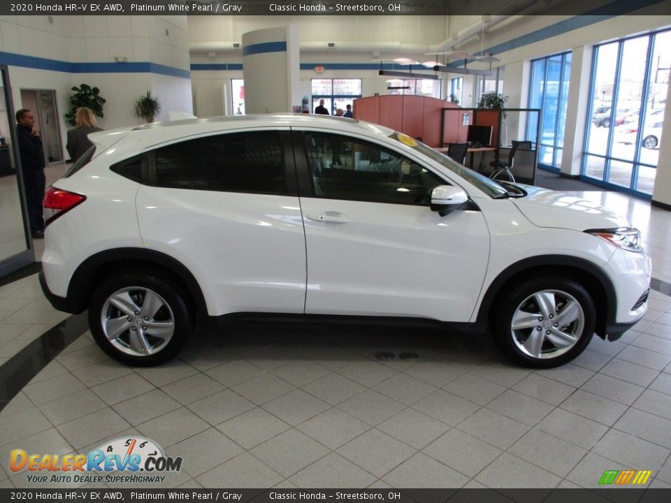 2020 Honda HR-V EX AWD Platinum White Pearl / Gray Photo #4