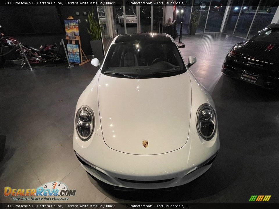 2018 Porsche 911 Carrera Coupe Carrara White Metallic / Black Photo #10