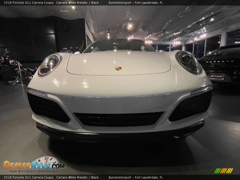 2018 Porsche 911 Carrera Coupe Carrara White Metallic / Black Photo #12