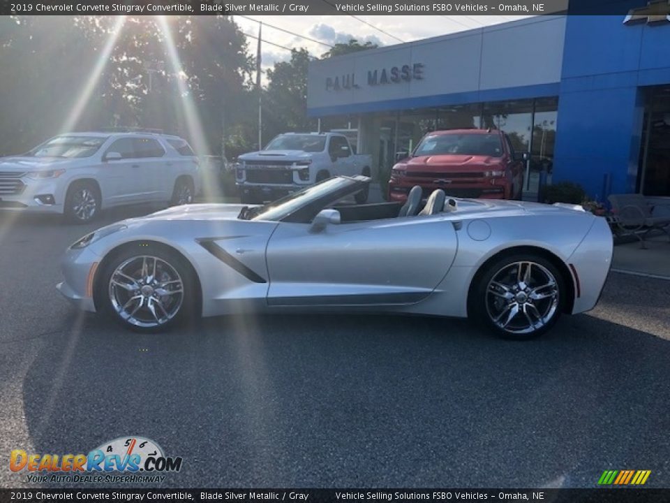 2019 Chevrolet Corvette Stingray Convertible Blade Silver Metallic / Gray Photo #4