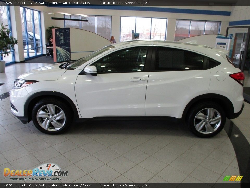 2020 Honda HR-V EX AWD Platinum White Pearl / Gray Photo #10