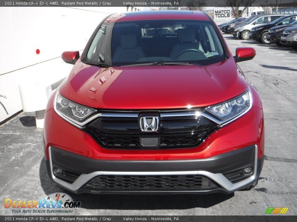 2021 Honda CR-V EX-L AWD Radiant Red Metallic / Gray Photo #5