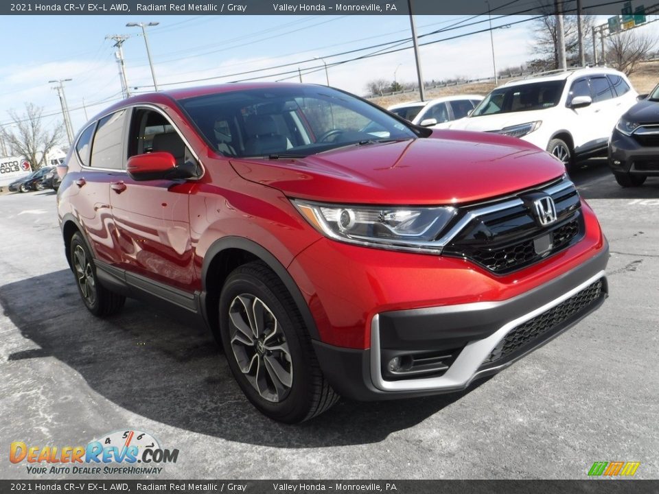 2021 Honda CR-V EX-L AWD Radiant Red Metallic / Gray Photo #6