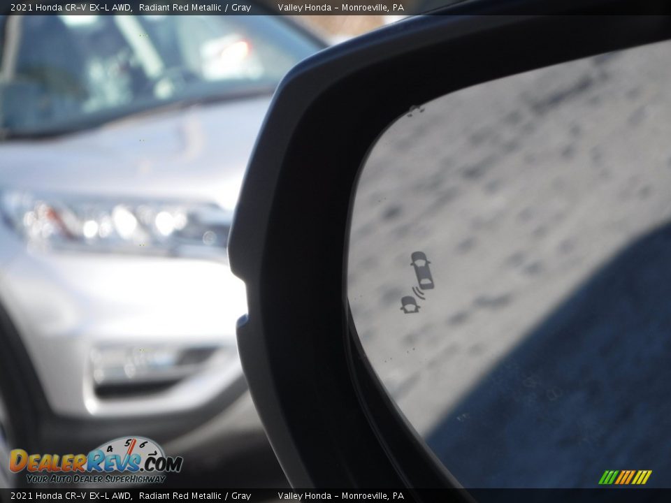 2021 Honda CR-V EX-L AWD Radiant Red Metallic / Gray Photo #7