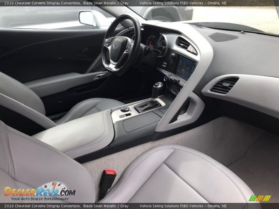 Front Seat of 2019 Chevrolet Corvette Stingray Convertible Photo #9