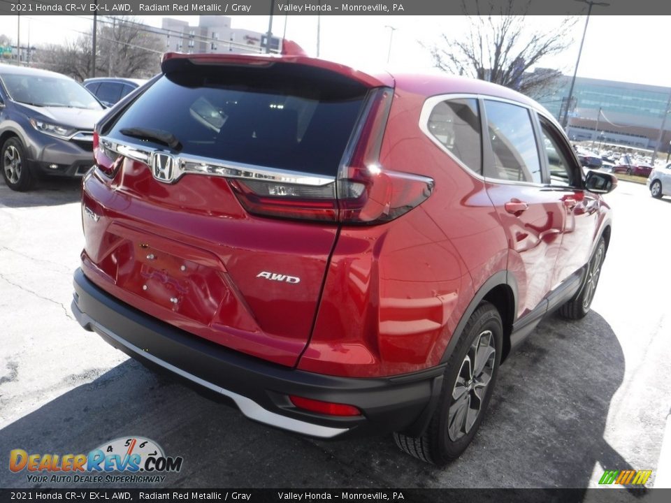 2021 Honda CR-V EX-L AWD Radiant Red Metallic / Gray Photo #8