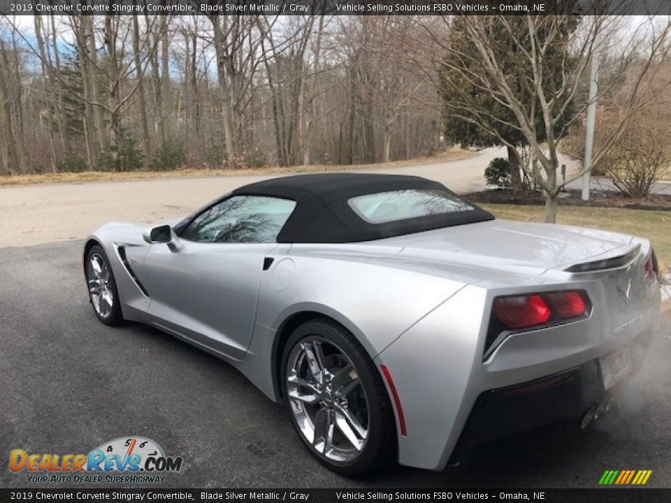 2019 Chevrolet Corvette Stingray Convertible Blade Silver Metallic / Gray Photo #10