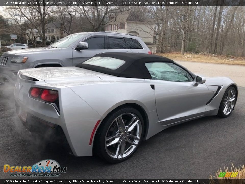 2019 Chevrolet Corvette Stingray Convertible Blade Silver Metallic / Gray Photo #11