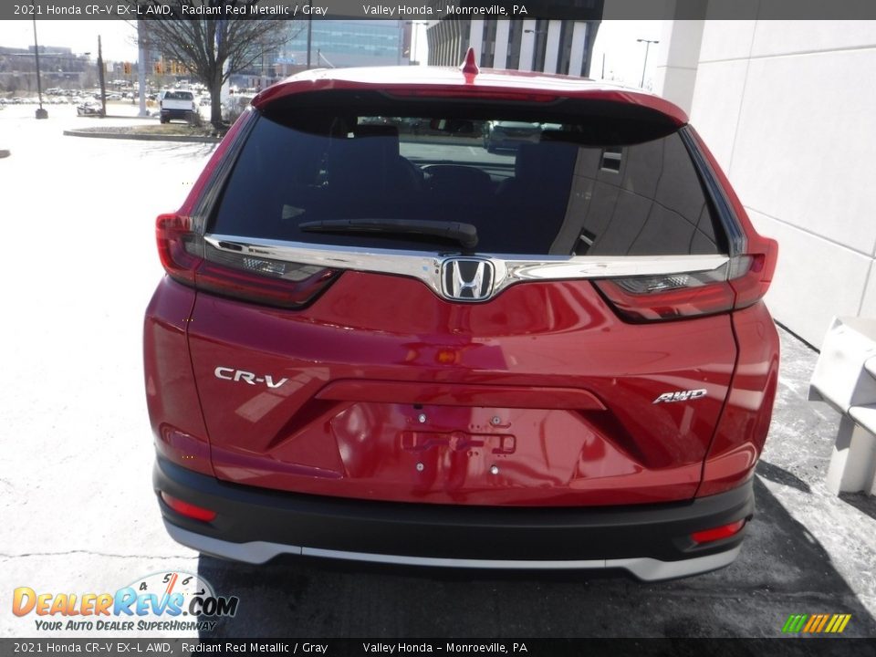 2021 Honda CR-V EX-L AWD Radiant Red Metallic / Gray Photo #10