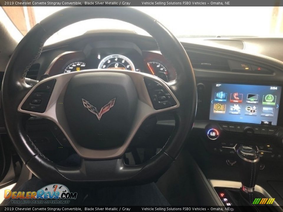 2019 Chevrolet Corvette Stingray Convertible Blade Silver Metallic / Gray Photo #12