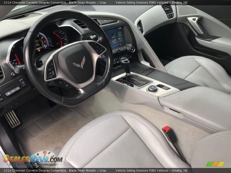 Front Seat of 2019 Chevrolet Corvette Stingray Convertible Photo #13