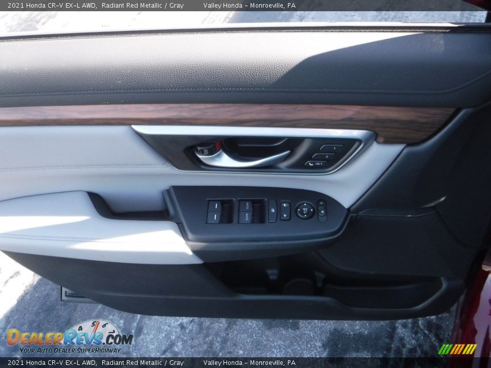 2021 Honda CR-V EX-L AWD Radiant Red Metallic / Gray Photo #13