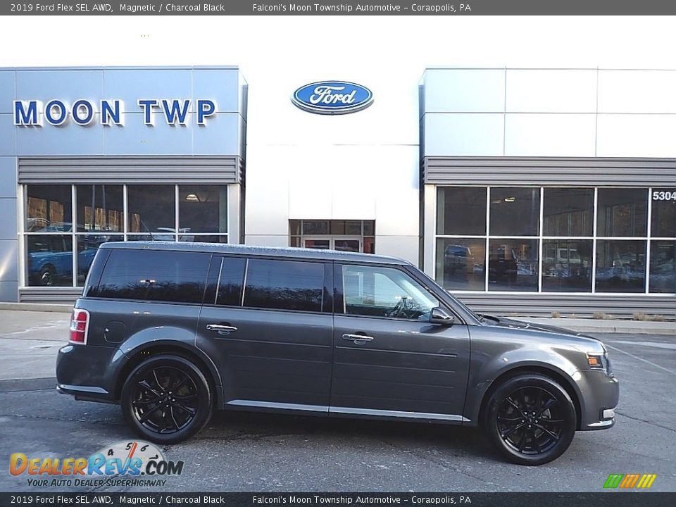 2019 Ford Flex SEL AWD Magnetic / Charcoal Black Photo #1