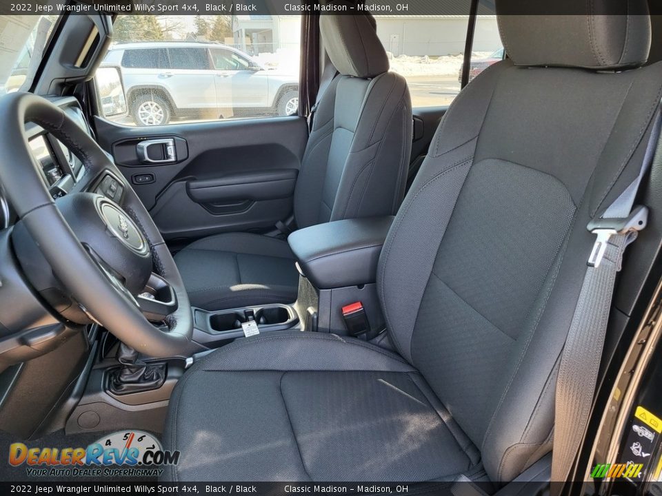 2022 Jeep Wrangler Unlimited Willys Sport 4x4 Black / Black Photo #5